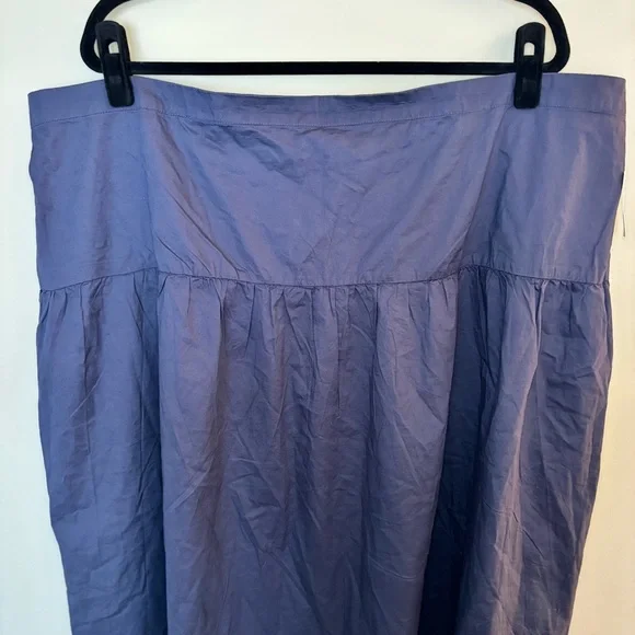 NWT Old Navy Women’s Dusty Navy Dropped-Waist Midi Skirt Size 3X - Picture 4 of 11